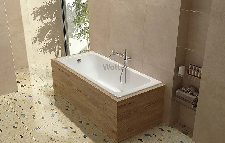 Чугунная ванна Wotte Line 170 на 70 см с ножками